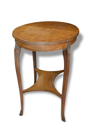 Table guéridon en marqueterie