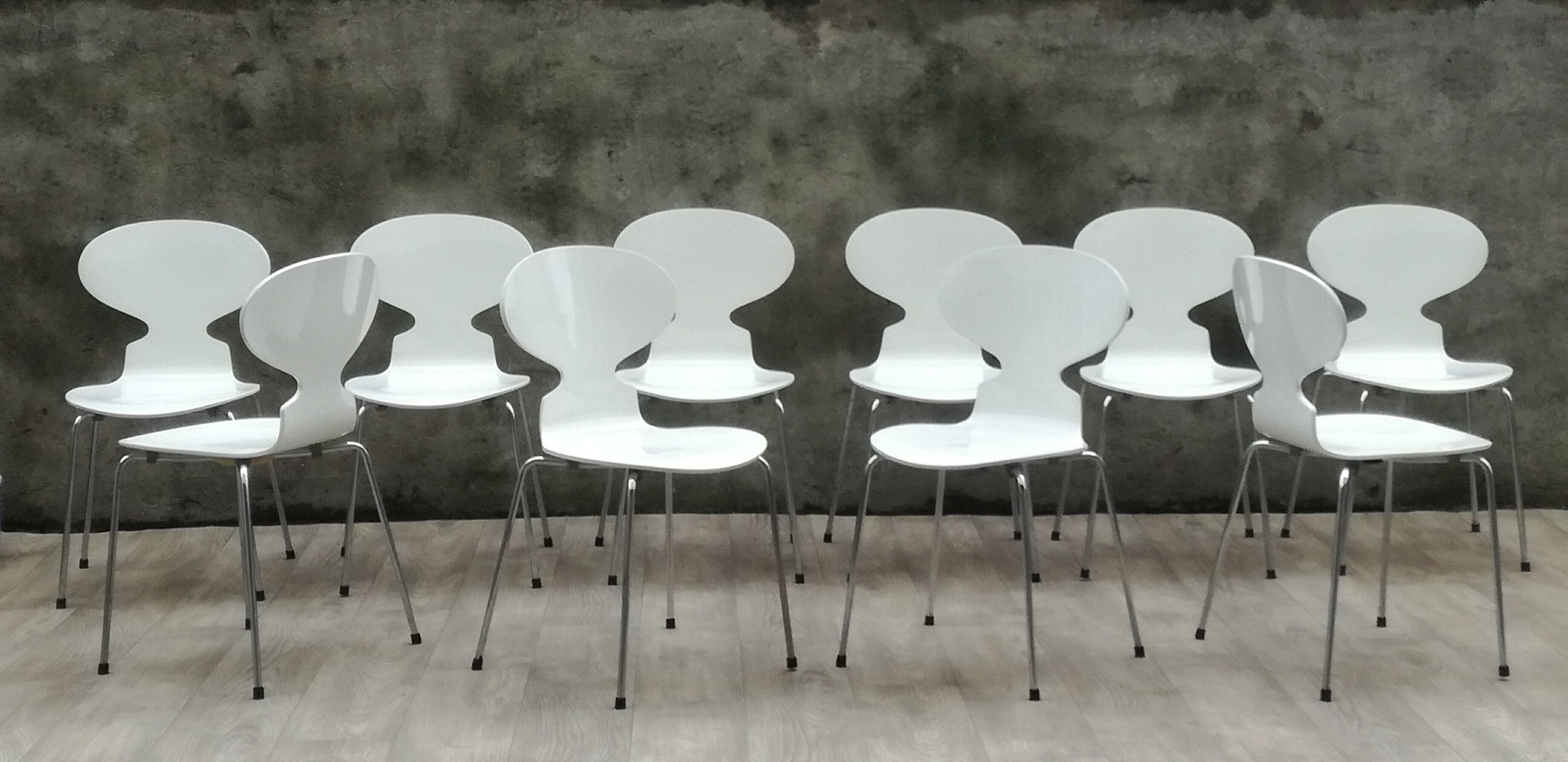 Series of 10 ant chairs by Arne Jacobsen, 1979
