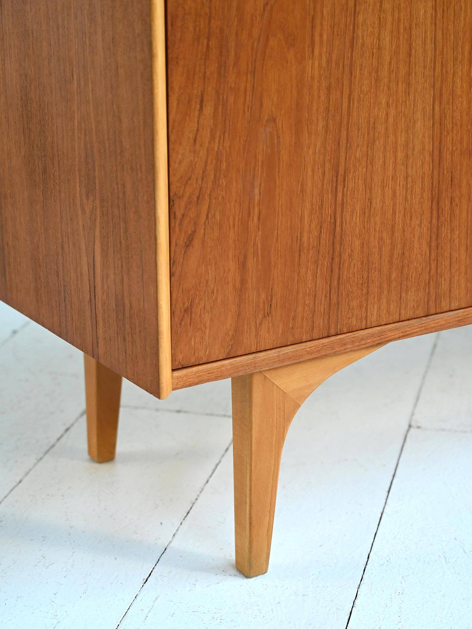 1960s Scandinavian teak and pine sideboard