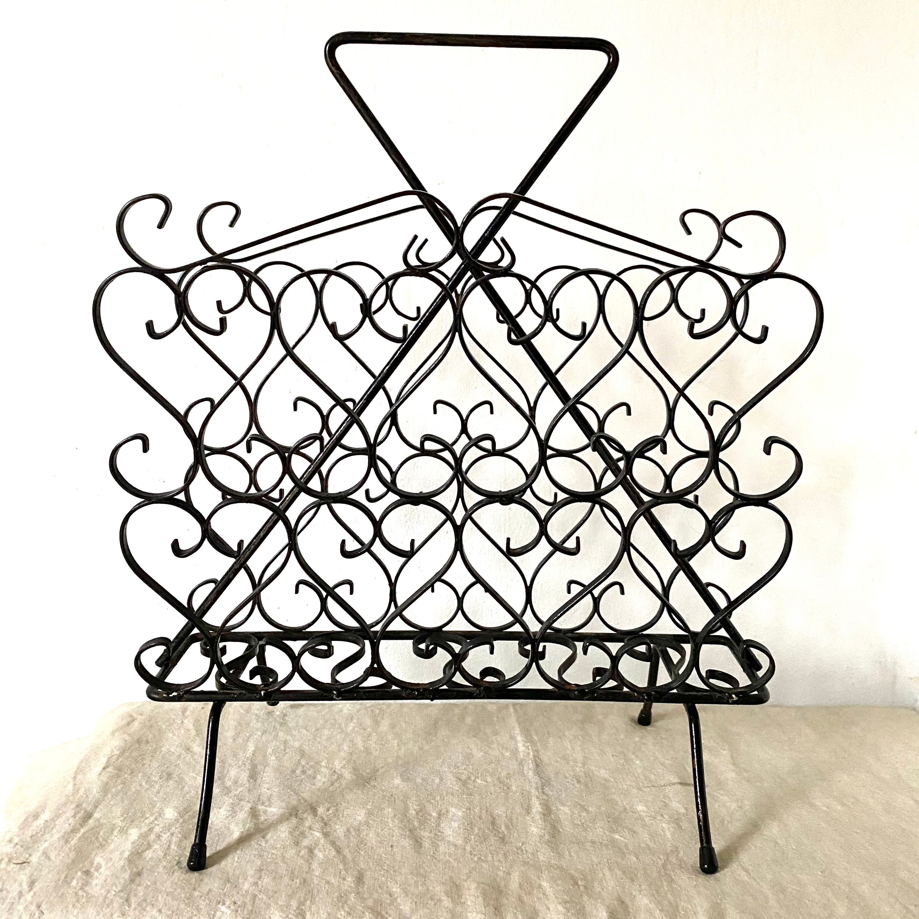 Porte revue en fer forgé années 50