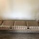 Vintage brutalist sofa in solid oak circa 1980