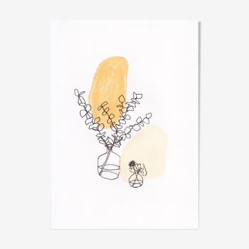 Nature morte "Duo" dessin original
