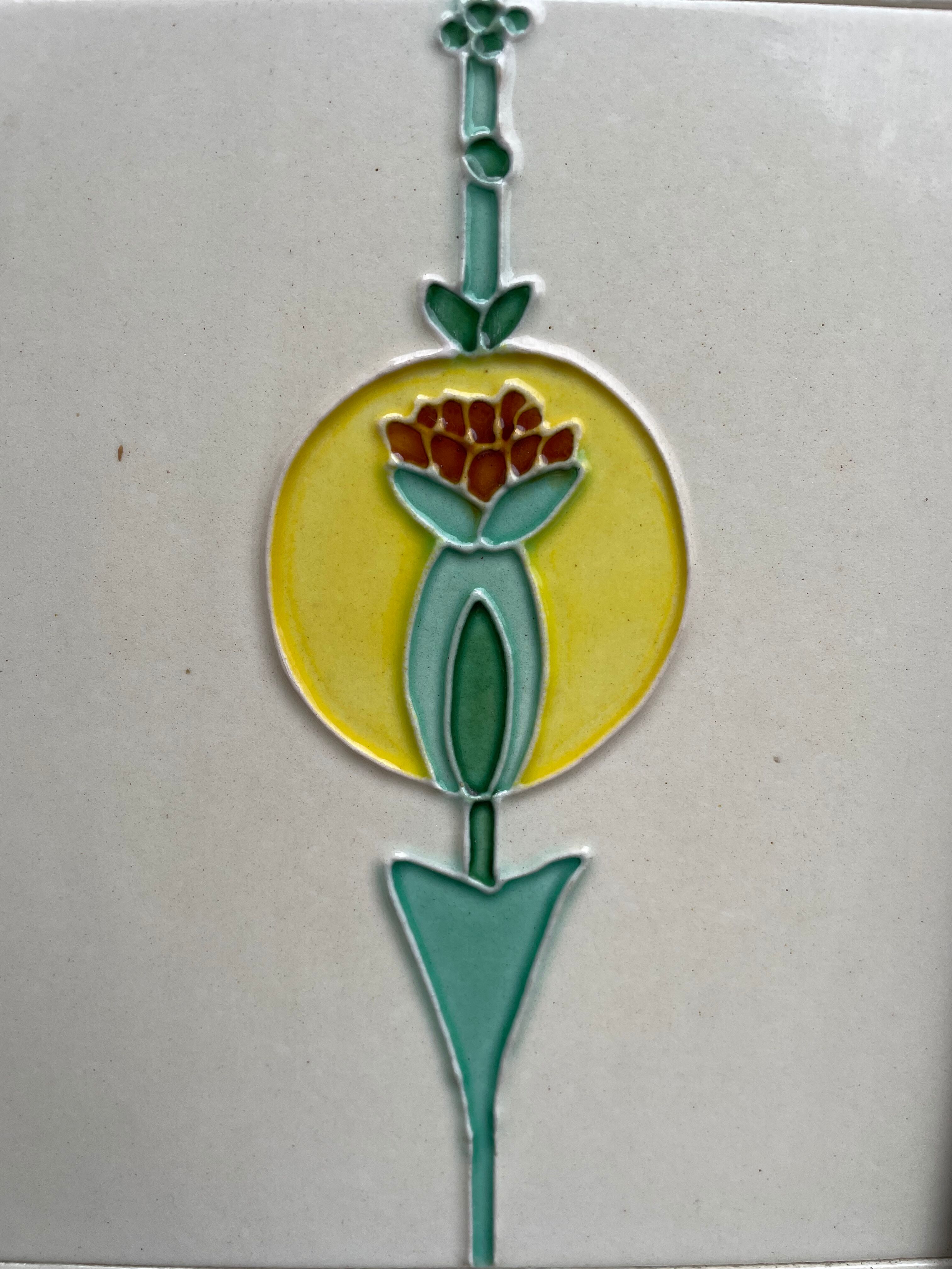 Open cast iron fireplace, Art Nouveau style