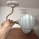 Pair of blue swan neck wall lights
