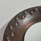 Vintage handmade mid century copper wall mirror by Eugen Zint