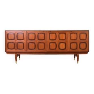 Enfilade Mid-Century en Teck par Rolf Rastad & Adolf Relling pour Gustav Bahus