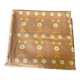 Vintage retro orange floral tablecloth