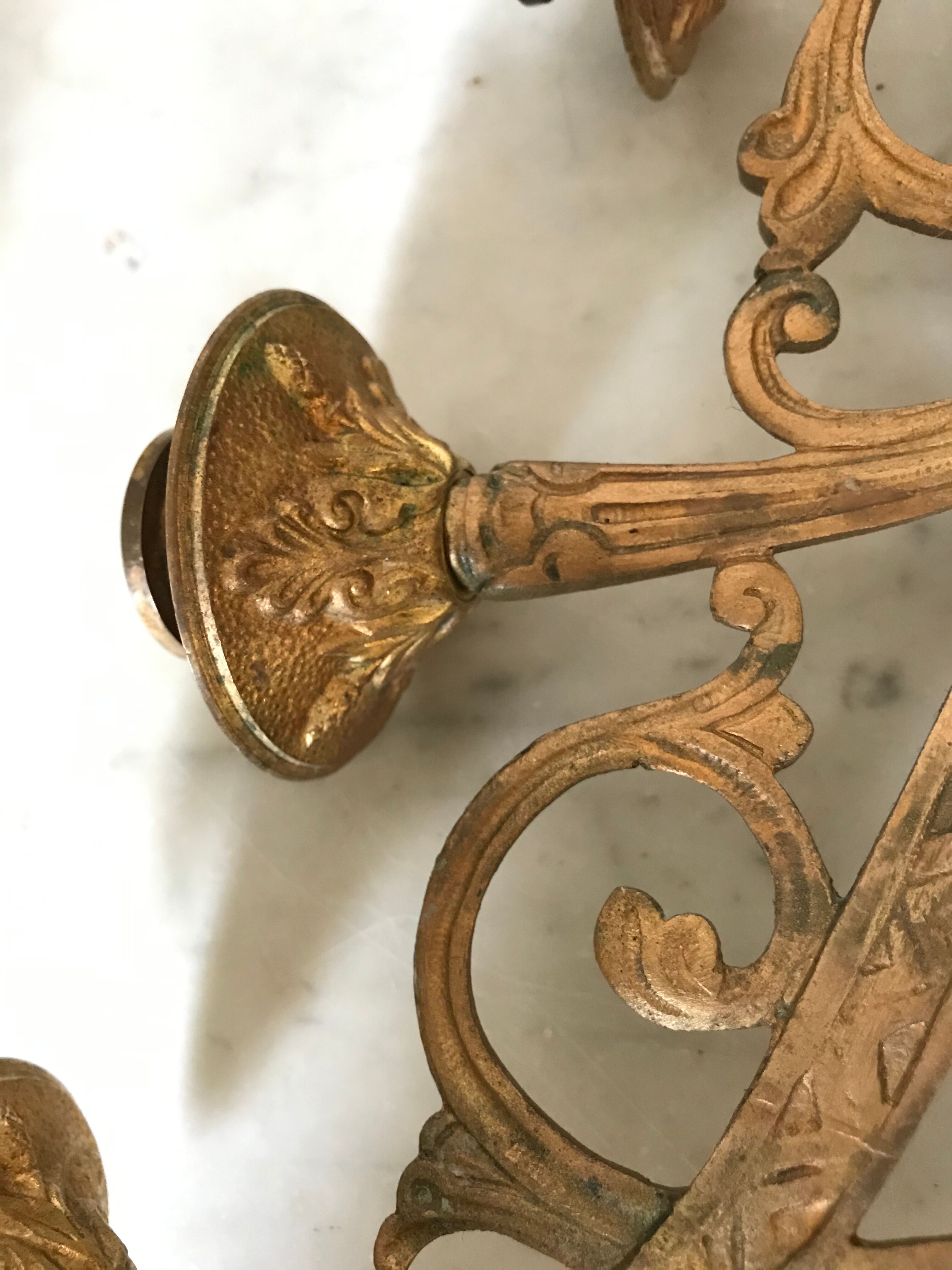 Old golden candlestick