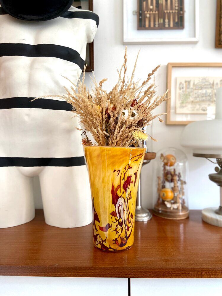 La Rochère glass paste vase