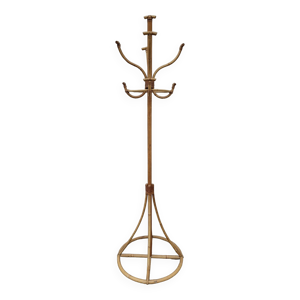 Porte manteau en rotin - 1950s