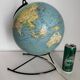 Vintage 1960 globe terrestrial world map Girard Barrère glass - 36 cm