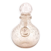 Carafe en verre bullé rose pâle de Biot, années 70