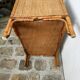 Fauteuil vintage en rotin et bambou