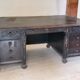 Important antique American desk in carved wood – circa 1900 –