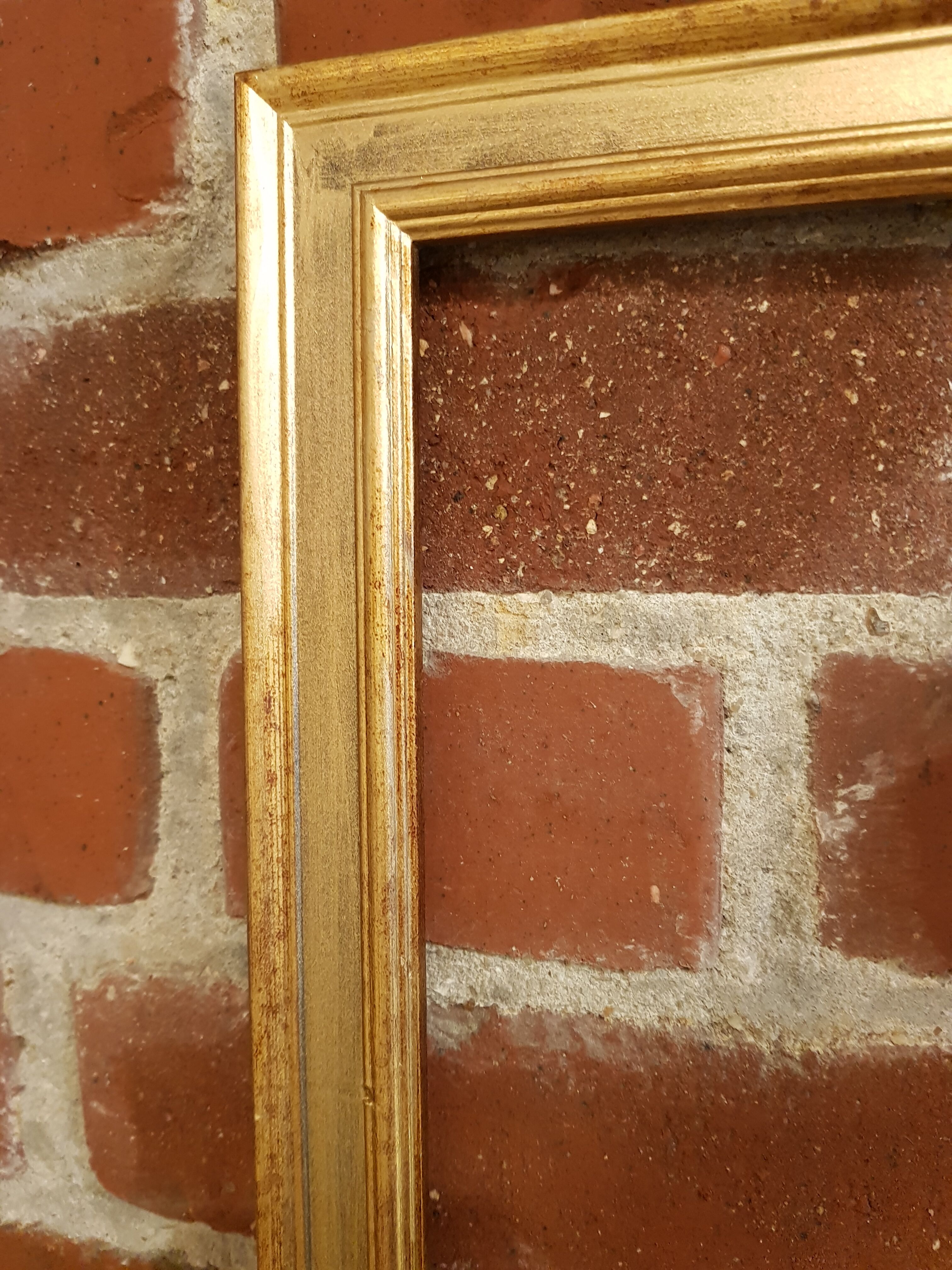 Golden rectangular frame