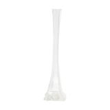 Transparent glass soliflore