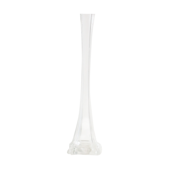 Transparent glass soliflore