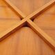Vintage round coffee table with 2 tops by Hugues Poignant, in teak and glass