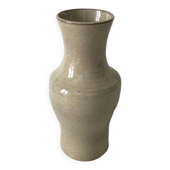 Beige Stoneware Vase