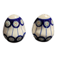 Pair of vintage ceramic salt and pepper shakers