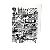 Lisbon/Porto screenprint