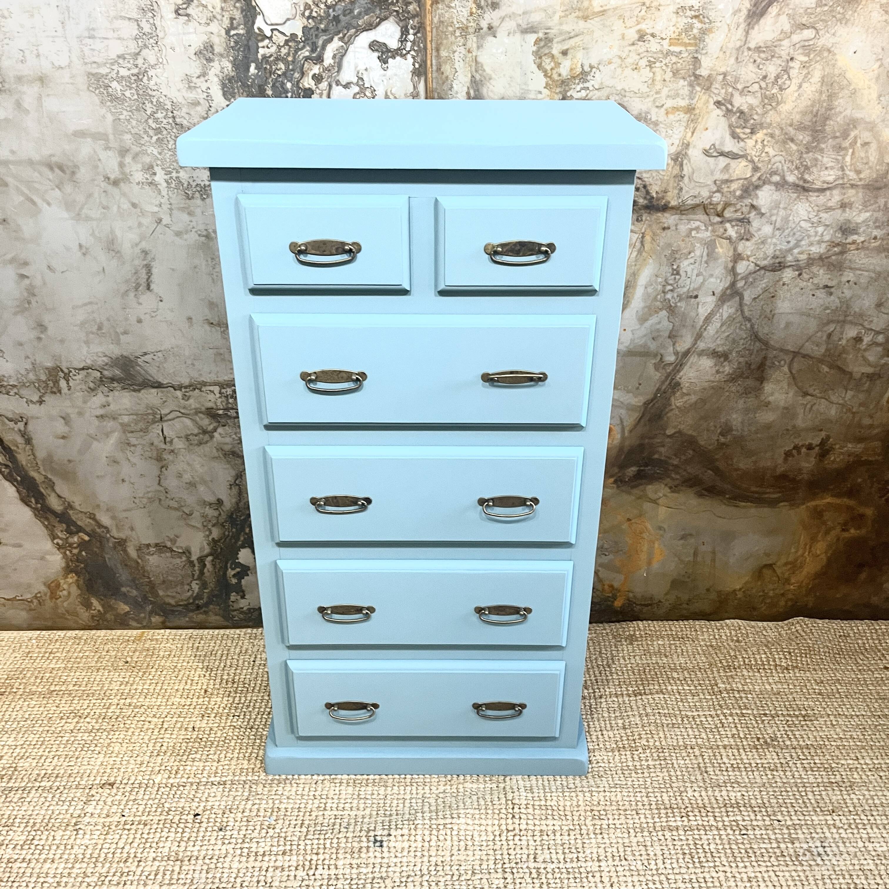 Nordic blue chest of drawers