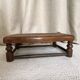 Low wooden stool with caning H 12 cm