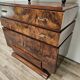 1940s Art Decò sideboard in walnut burl with mirror