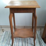 Art Deco side table wooden top