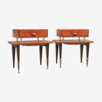 Pair of bedside tables 50s