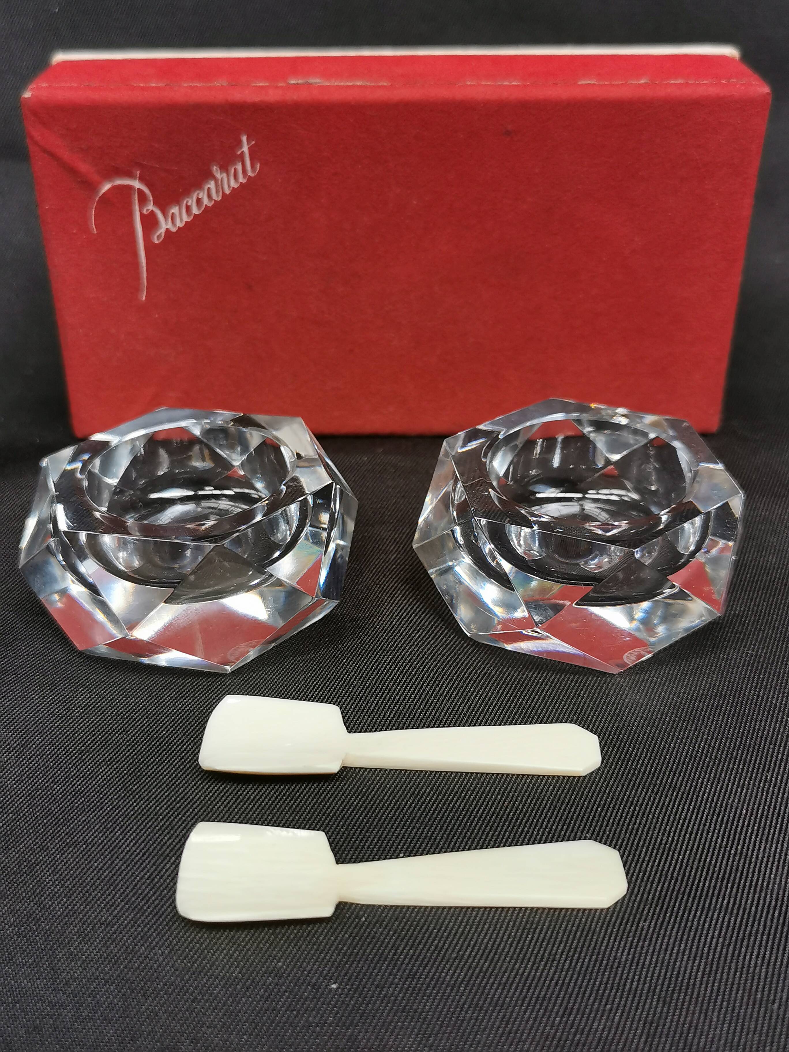 BACCARAT - Paire de Salerons en Cristal
