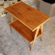 Beech wood coffee table, restored, Italy 50s