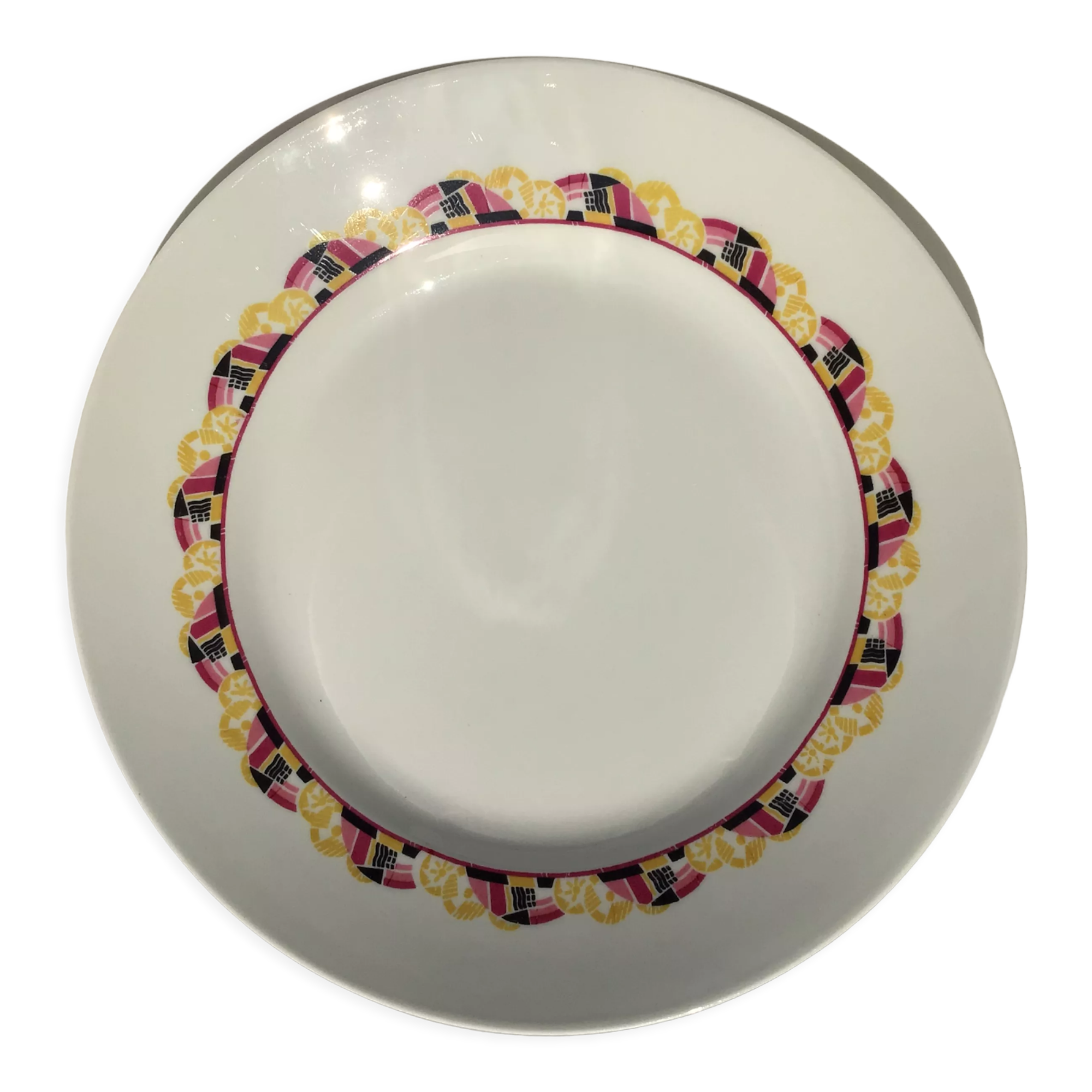 Hollow dish Limoges porcelain art deco