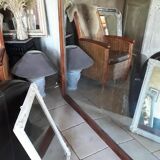 Miroir or patine blanche 72 x 52