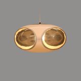 Space age bug eye UFO ceiling lamp *** Massive *** white model *** Belgium