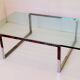 Table basse SM en acier miroir et verre KnollStudio – Design Shelton & Mind