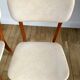 Pair of scandinavian chairs in skaï 50s