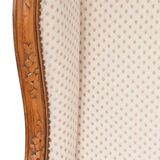 Louis XV style wingback armchair