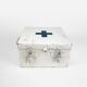 Industrial pharmacy box white metal