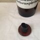 Lot of two bottles of apothecary, pharmacy collection, amber thick glass