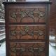 Louis XIV commode in oak – Sculpted decoration and bronze fittings – 18th century