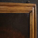 Antique Italian painting Christ in the Garden of Olives from 17th century