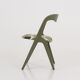 Olive green chair, Scandinavian design of the 70s