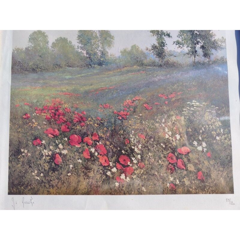 Lithograph by J.C. Resche, print 89/220.