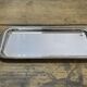 Small rectangular and beaded silver metal top
