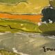 Vintage Oil on Canvas Landscaoe by Svan Grandin 1960s