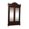Cabinet wardrobe wood mirror doors