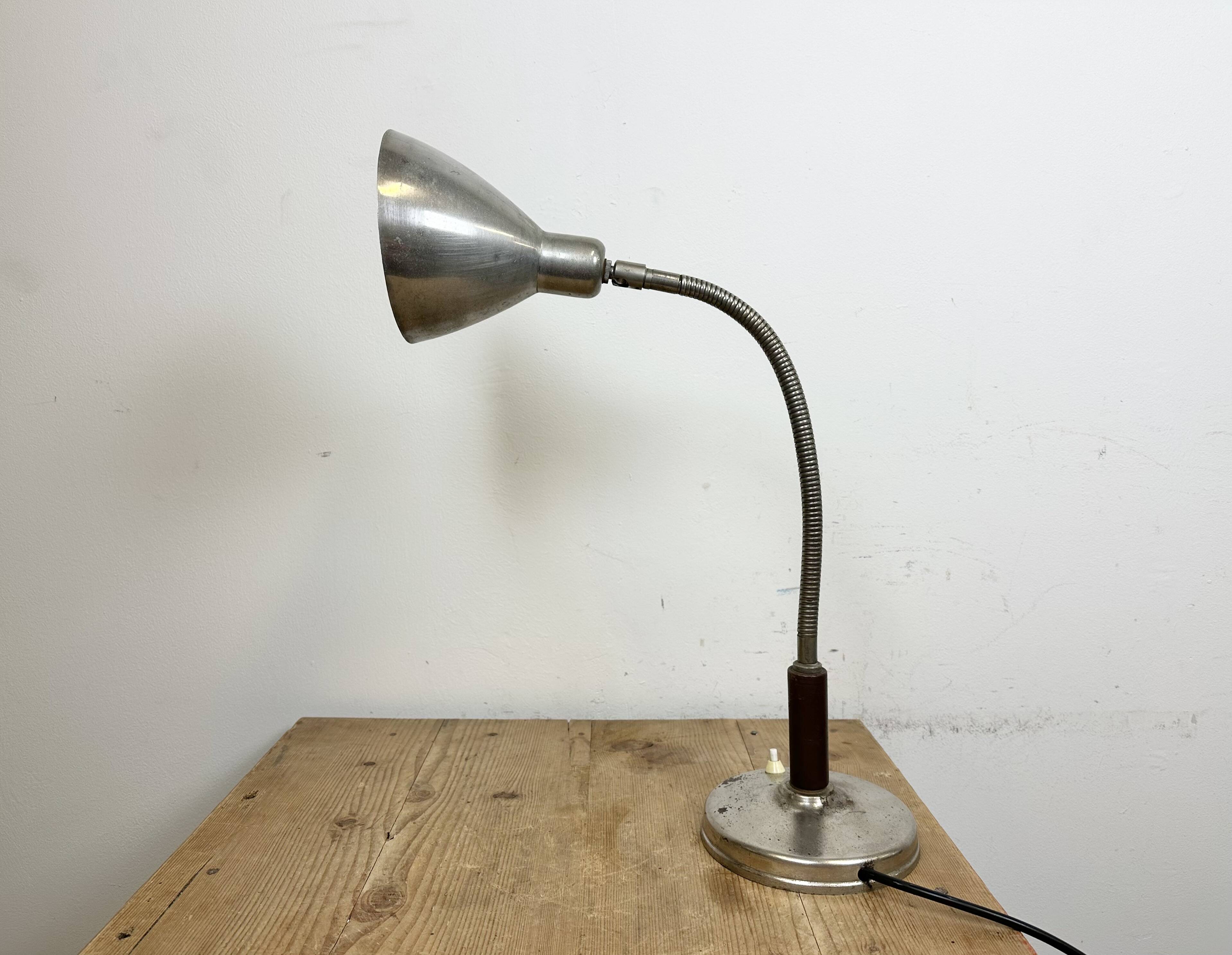 Vintage Gooseneck Table Lamp, 1950s