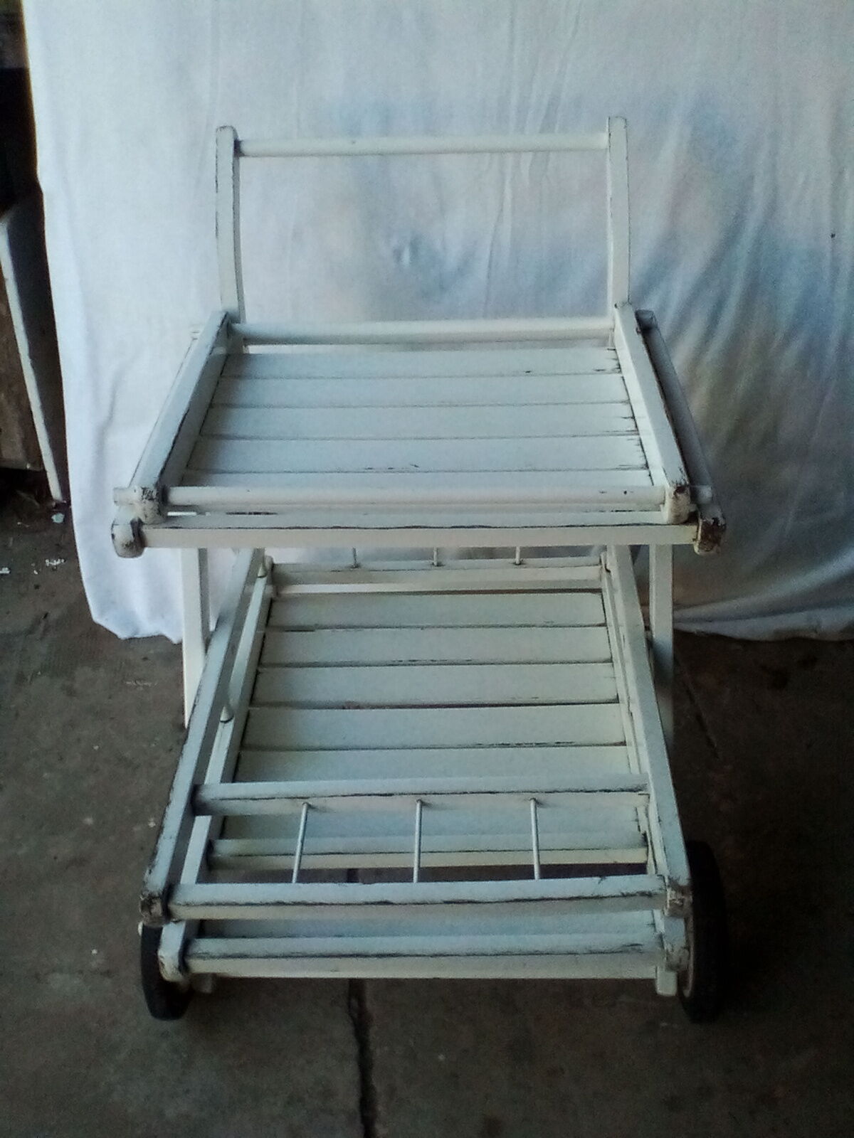 70s wooden folding dessert