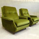 Pair of vintage space age armchairs